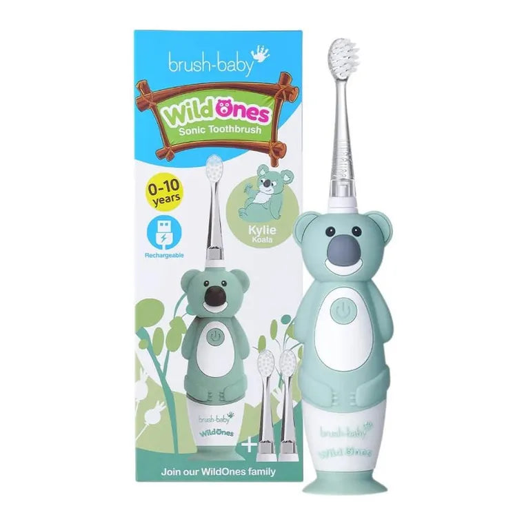 Brush-Baby, WildOnes, szczoteczka soniczna dla dzieci, Kylie Koala, 0-10l