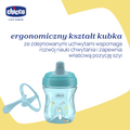Chicco, kubek treningowy, niekapek z twardym ustnikiem, turkusowy, 6m+, 200 ml