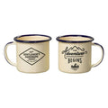 Gentlemen's Hardware, Kempingowy zestaw do espresso, kubki emolientowe, kremowe, 2 szt.