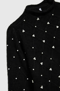 Sweter damski, czarny, Moodo