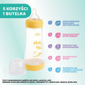 Chicco, Perfect5, butelka antykolkowa, yellow, 4m+, 300 ml
