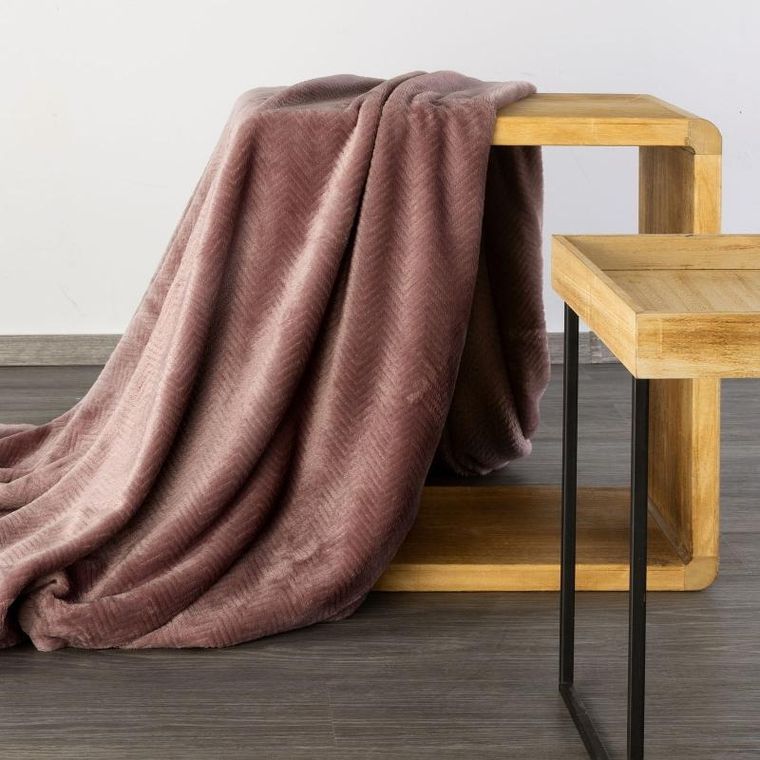 Eurofirany, koc d91 Cindy, 220x200 cm, ceglasty