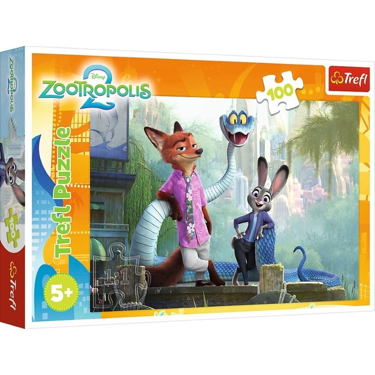 Trefl, Zwierzogród, Tajemnice Zootopii, puzzle, 100 elementów