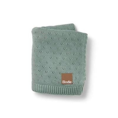 Elodie Details, Pointelle, kocyk, Pebble Green, 75x100 cm