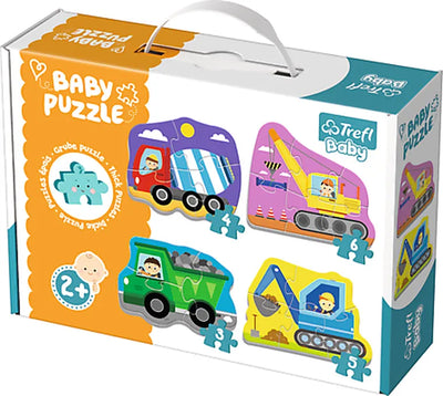 Trefl, Maszyny i ciężkie pojazdy, puzzle baby