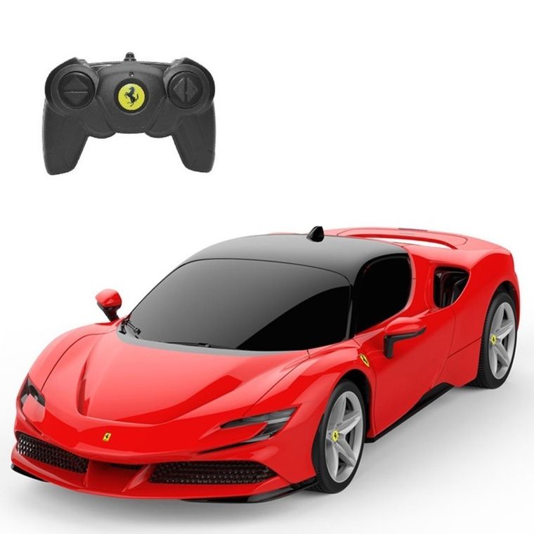 Rastar, Ferrari SF90 Stradale, pojazd zdalnie sterowany, czerwony, 1: 24