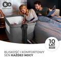 Kinderkraft, Neste Grow, łóżeczko dostawne, beige