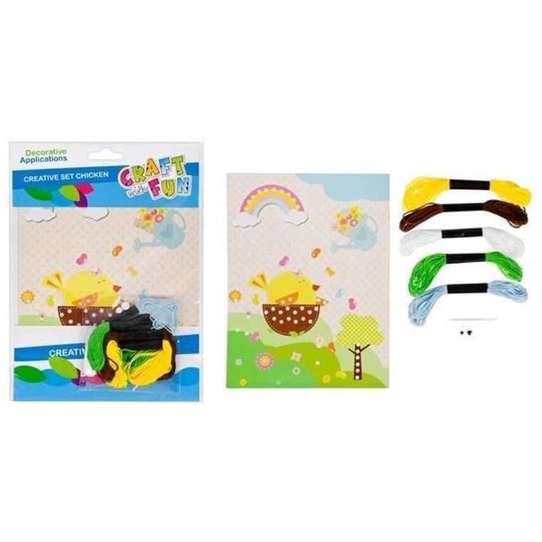 Craft With Fun, wielkanocny kurczak, zestaw kreatywny
