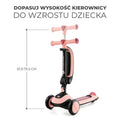 Kinderkraft, Halley, hulajnoga 2w1, Rose Pink