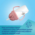 Canpol babies, Exotic Animals, kubek niekapek z rurką i odważnikiem, żółty, 270 ml