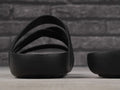 Klapki damskie, czarne, Crocs Splash Strappy