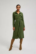 Sukienka damska, khaki, Moodo
