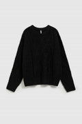 Sweter damski, czarny, Moodo