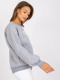 Bluza damska, szara, Ex Moda