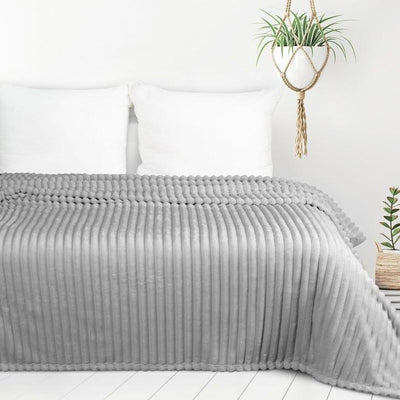 Eurofirany, koc d91 soft, 200x220 cm, srebrny
