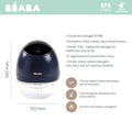 Beaba, laktator elektryczny bezprzewodowy, muszlowy, Hands-Free, Night Blue