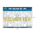 Party Tino, balon, napis sylwester, foliowy, literki 40 cm