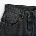 Regulowane grafitowe jeansy o kroju super baggy NOWEAR