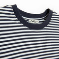 T-shirt z nadrukiem w paski o kroju crop NOWEAR