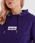 Bluza damska z kapturem, fioletowa, Ellesse