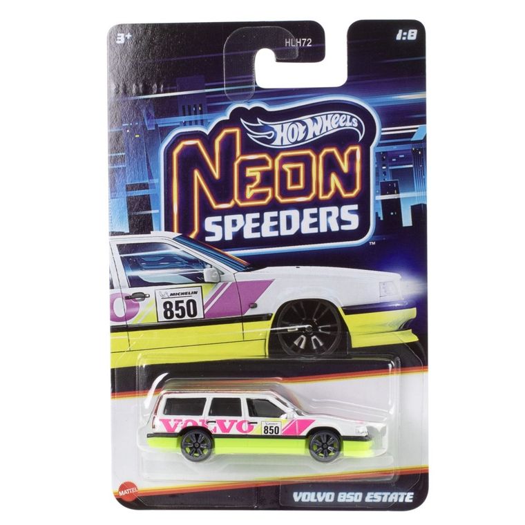 Hot Wheels, Neon Speeders, Volvo 850 Estate, pojazd, 1: 64, JKX93