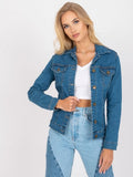 Kurtka jeansowa damska, denim, Rue Paris