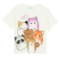 Cool Club, T-shirt dziewczęcy, biały, Squishmallows