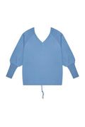 Sweter damski, niebieski, Moodo