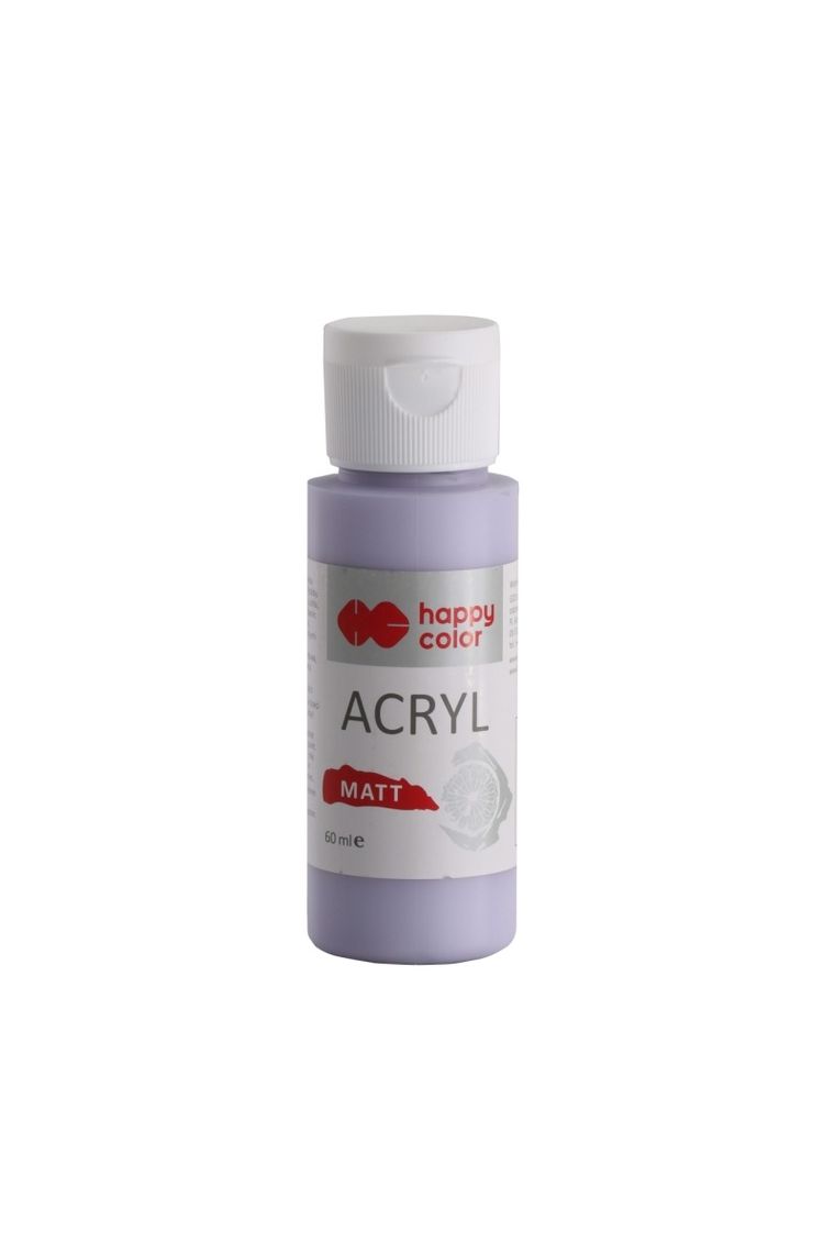 Happy Color, farba akrylowa, matt, liliowy bez, 60 ml