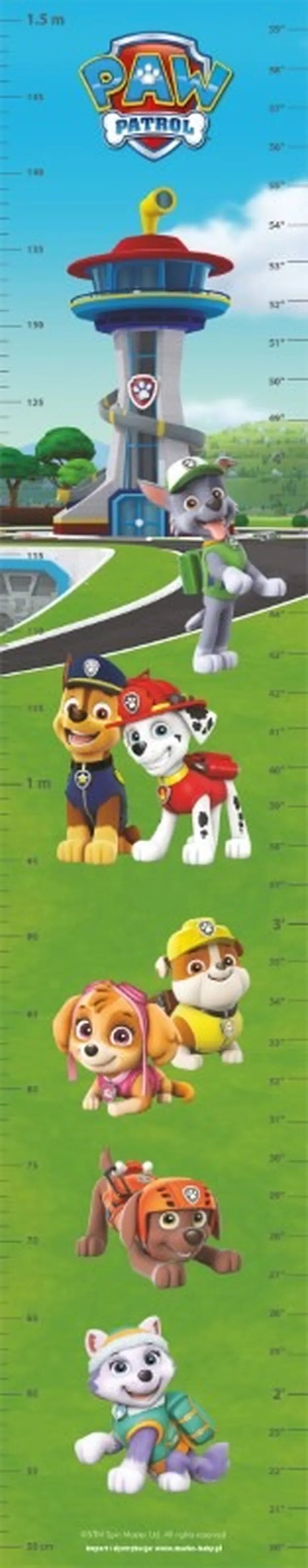 Psi Patrol, miarka wzrostu