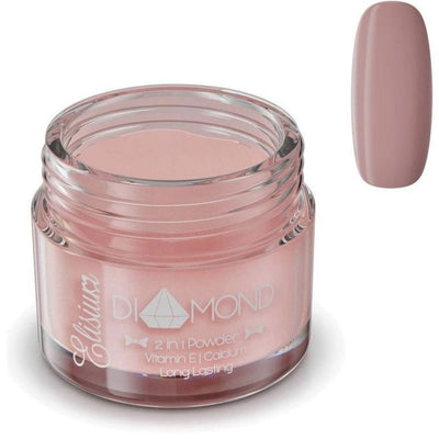 Elisium, Diamond 2in1 Powder, proszek do manicure tytanowego, DC907 Milk Chocolate, 23g