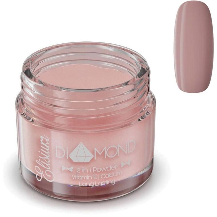 Elisium, Diamond 2in1 Powder, proszek do manicure tytanowego, DC907 Milk Chocolate, 23g