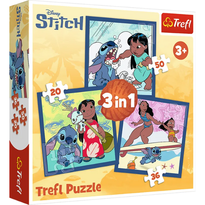 Trefl, Lilo i Stitch, Czas ze Stitchem, puzzle 3w1