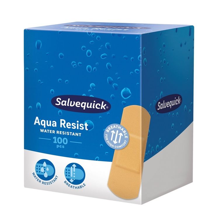 Salvequick, Aqua Resist, wodoodporne plastry, rozmiar L, 100 szt.