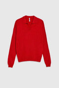 Sweter damski, czerwony, Moodo