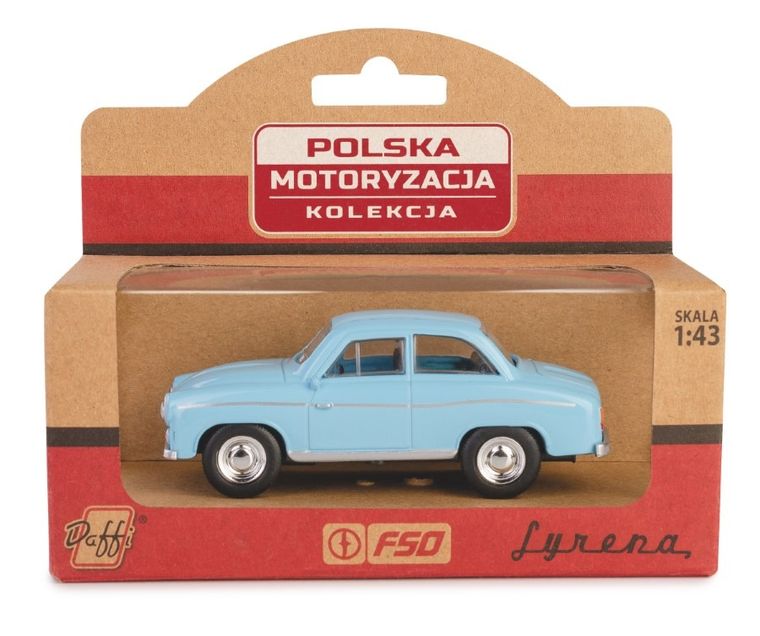 Daffi, Kolekcja Polskiej Motoryzacji, Syrena 104, pojazd, model metalowy, niebieski, 1: 43