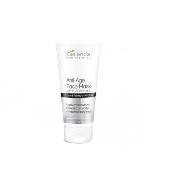 Bielenda Professional, Anti - Age Face Mask, Hyaluronic Acid, przeciwzmarszczkowa maseczka do twarzy z kwasem hialuronowym, 175 ml