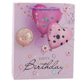 Lean Toys, torba prezentowa urodzinowa balony happy birthday, 32x26x12 cm, 1 szt.