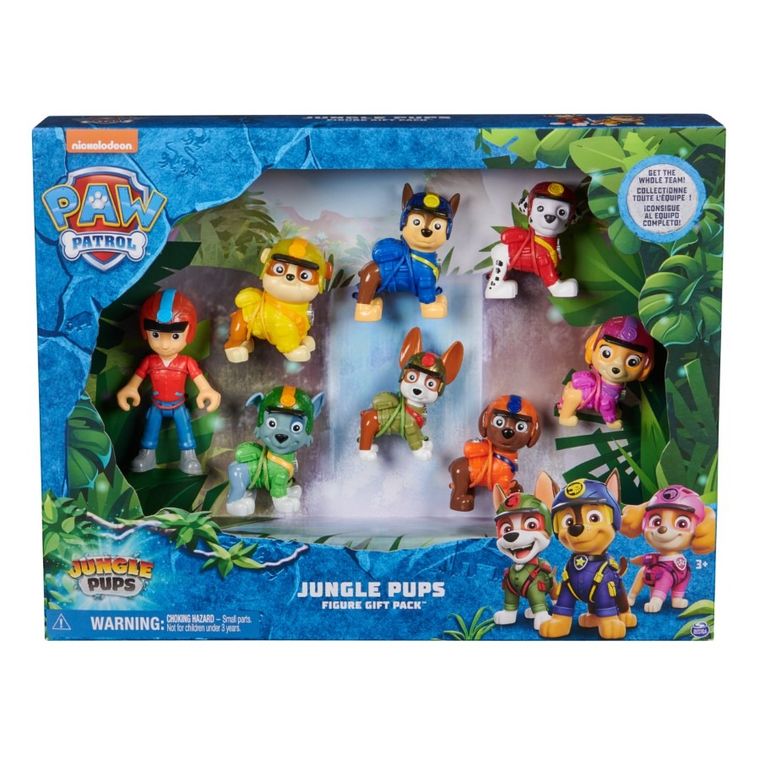Psi Patrol, Jungle Pups, zestaw figurek