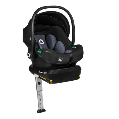 Lionelo, Astrid, fotelik samochodowy z bazą, i-Size, Black Grey, 40-87 cm