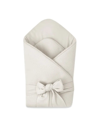 MimiNu, Soft, rożek niemowlęcy, wiązany, beż, 0-3 m