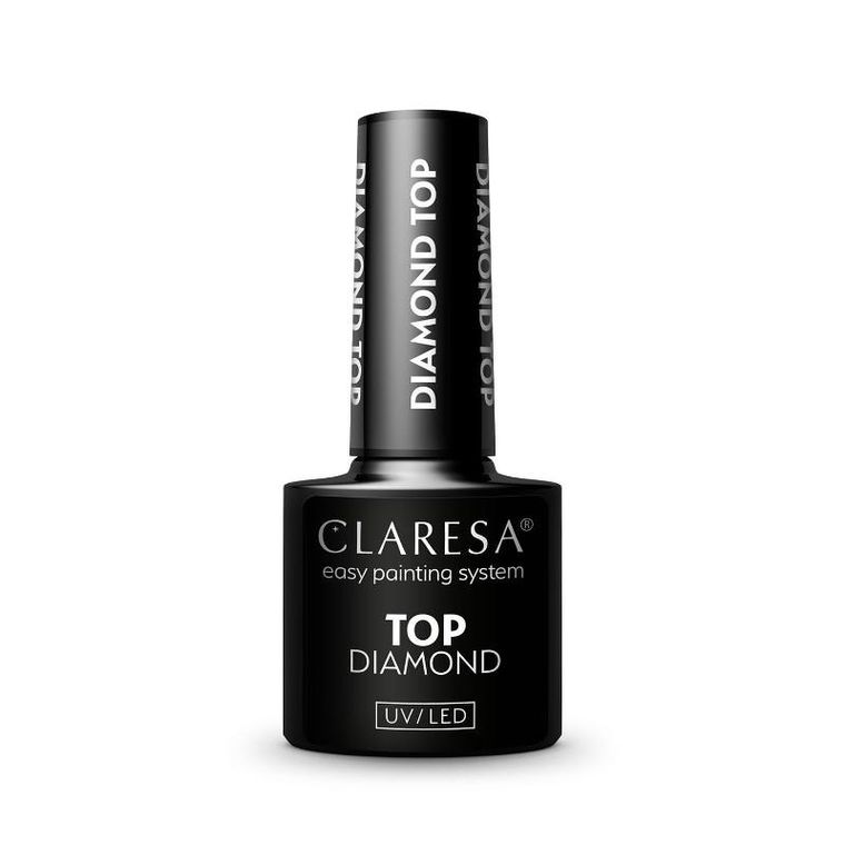 Claresa, top do paznokci hybrydowych, no wipe, diamond, 5g