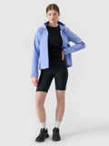 Kurtka softshell damska z kapturem, granatowa, 4F