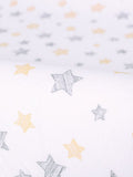 Ceba Baby, Yellow Stars, pokrowiec na przewijak, light grey, 50x70/80 cm, 2 szt.