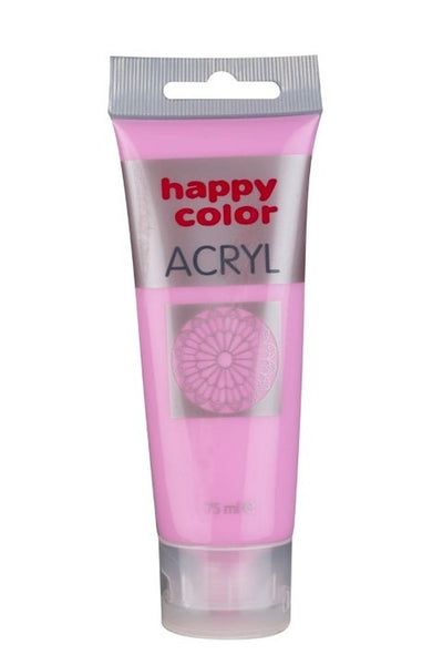 Happy Color, farba akrylowa, fuksja pastelowa, 75 ml