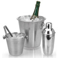 Excellent Houseware, wiaderko do lodu, shaker, szczypce, zestaw