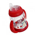Nuk, First, butelka z uchwytem, 6m+, czerwona, 150 ml