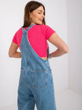 Spodnie ogrodniczki jeansowe damskie, denim, Rue Paris