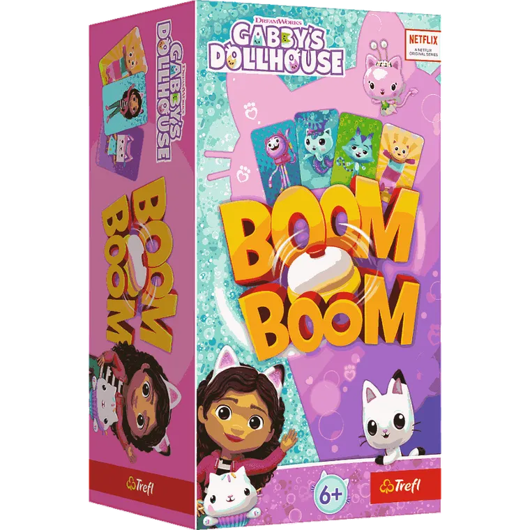 Trefl, Boom Boom, Koci Domek Gabi, gra karciana