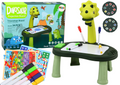 Lean Toys, stolik z projektorem do nauki rysowania, zielony dinozaur